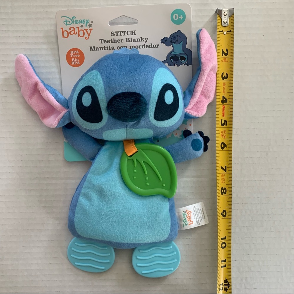 Disney Baby Stitch Teether Blanky & Blue RaZberry Teether - Picture 7 of 15